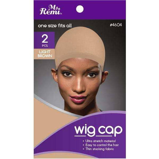 Ms. Remi Wig Cap 2Pc Light Brown