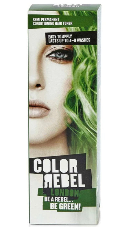 Color Rebel London Semi-Permanent Hair Toner- Be Green