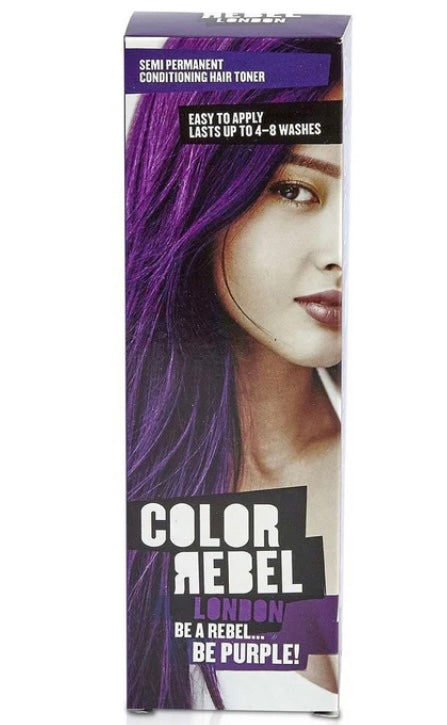 Color Rebel London Semi-Permanent Hair Toner- Be Purple