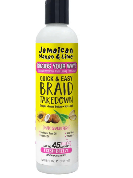 Jamaican Mango Lime Quick & Easy Braid Takedown