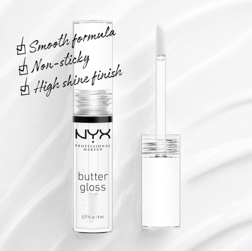 NYX Butter Gloss 54 - Sugar Glass .27 Fl Oz