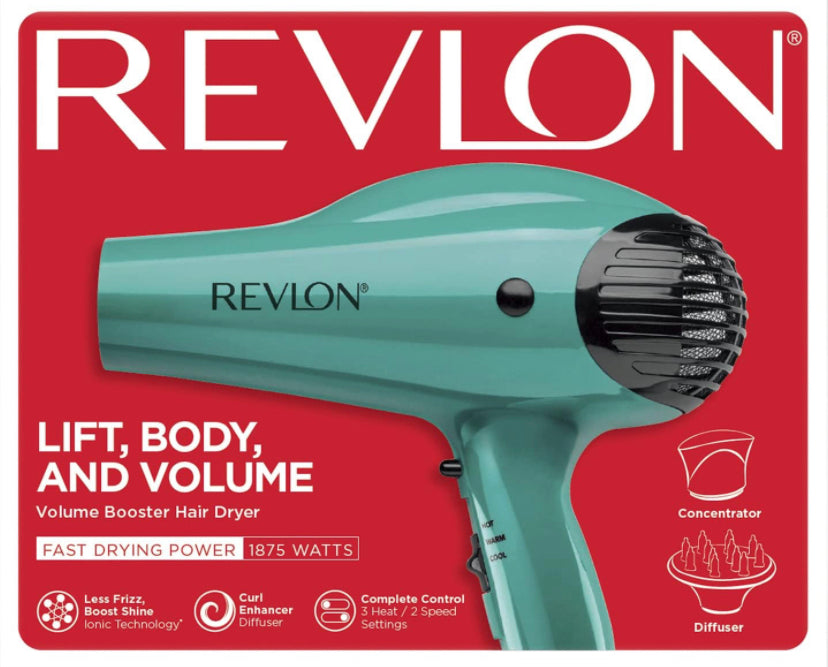 Revlon Volume Booster Hair Dryer | 1875W for Voluminous Lift