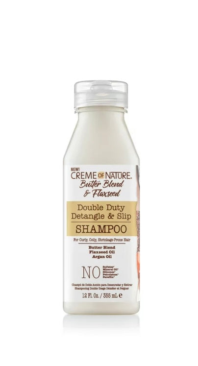 Crème of Nature Butter Blend Flaxseed Detangle & Slip Shampoo