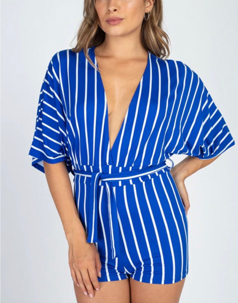 Dolman Sleeve Shorts Romper