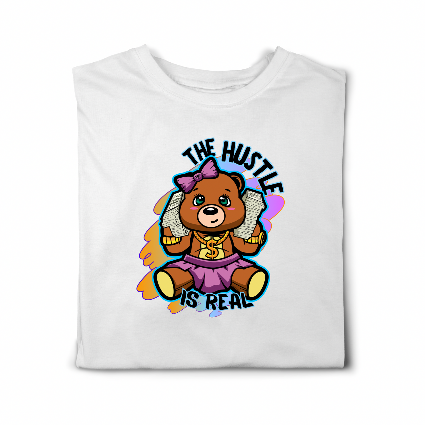 Jui-Cee Culture The Hustle is Real Short Sleeve Graphic T-Shirt