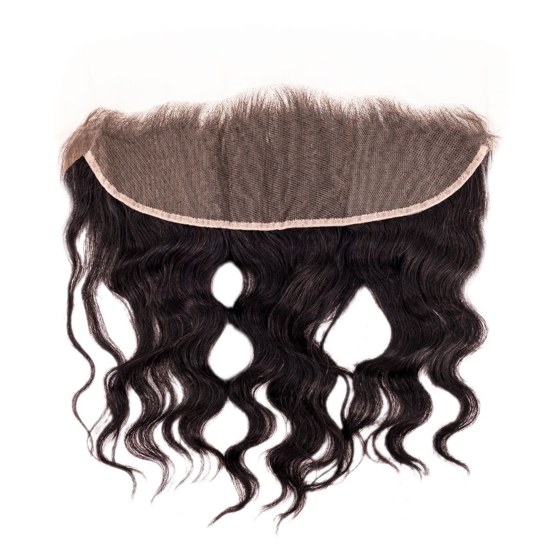 100% human Hair Virgin Brazilian Loose Wave Frontal with Lace Mesh- Natural Looking Extensions