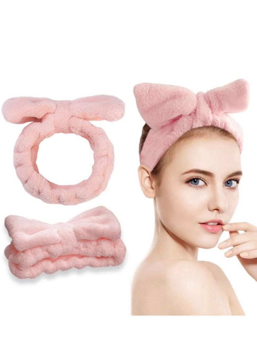 Microfiber Bowtie Headband Facial Makeup Headband Wash Spa Yoga