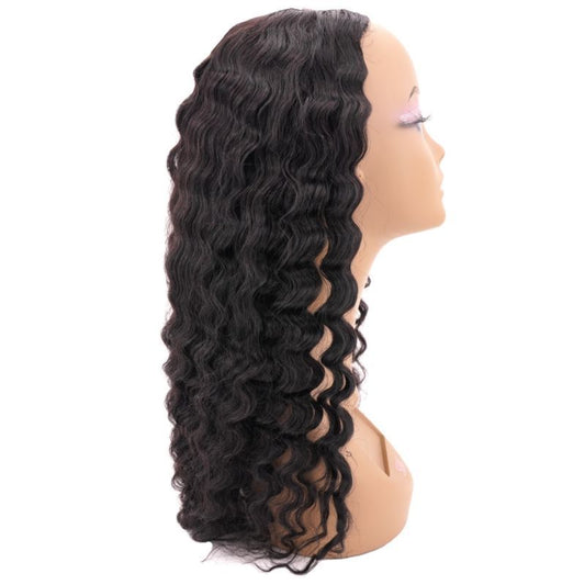 Brazilian Deep Wave U-Part Wig- 100% Human Hair Density 130%