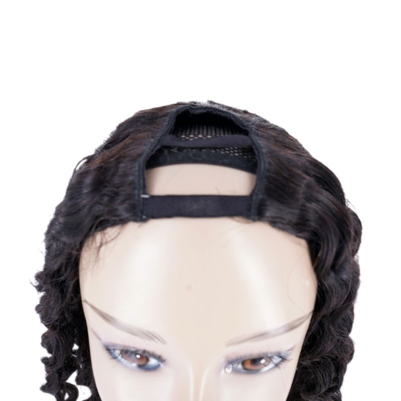 Brazilian Deep Wave U-Part Wig- 100% Human Hair Density 130%