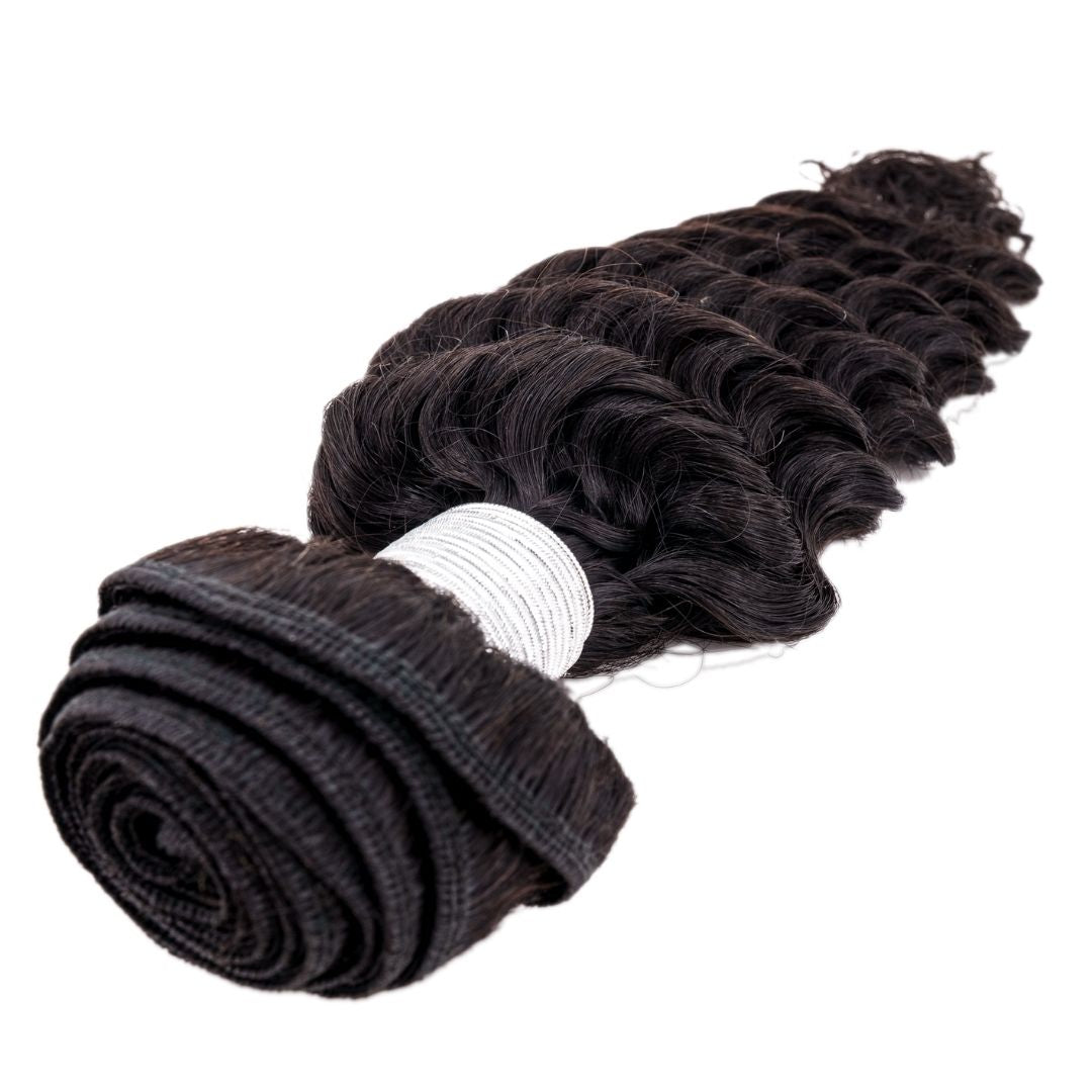 100% Virgin Human Hair Brazilian Deep Wave Extensions- Bouncy Beautiful Curls