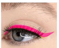 Hot Pink Neon Liquid Eyeliner on Model