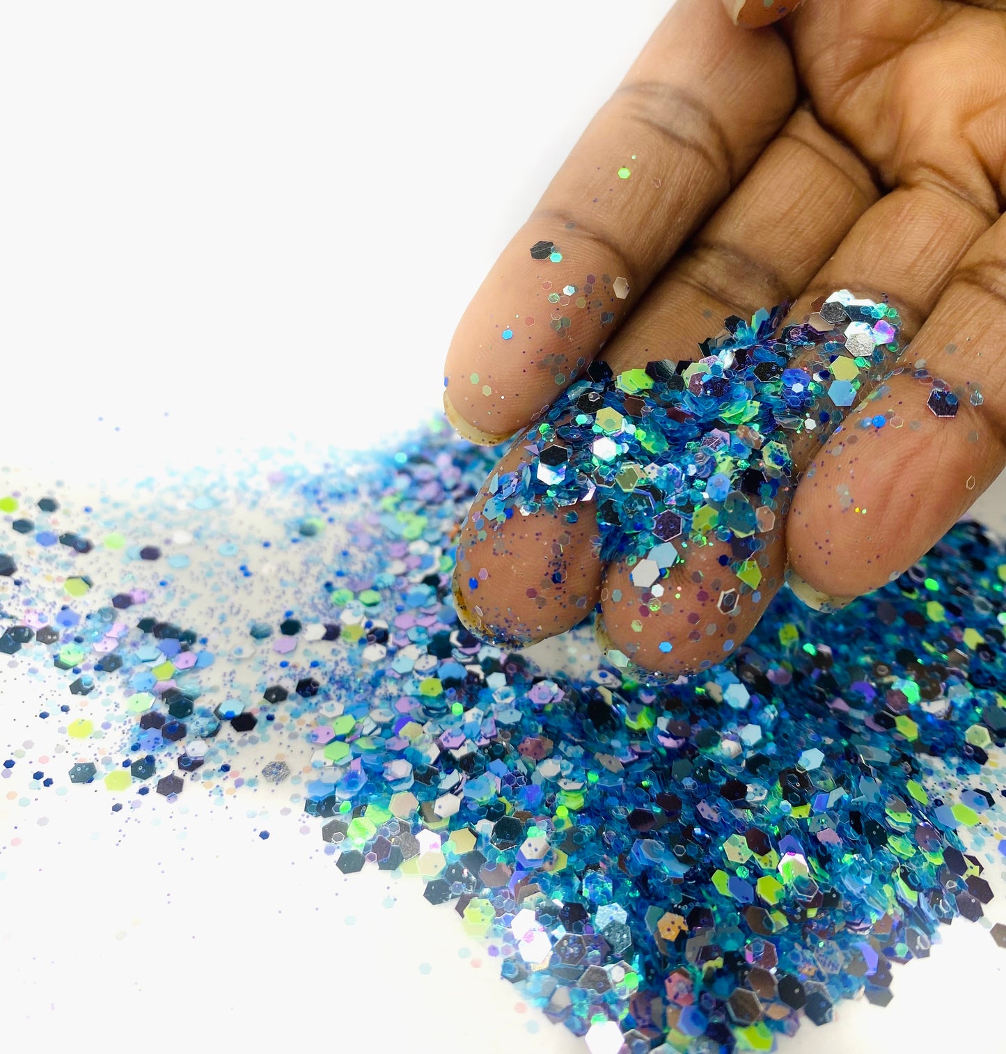 Make a Splash with Mermaid: Holographic Chunky Glitter for Stunning 3D Effects on Nails, Hair, Face, and Body