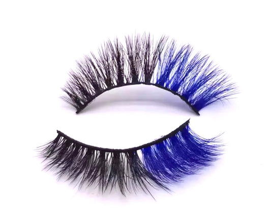 Blue  Ombre  Mink Strip Eyelash