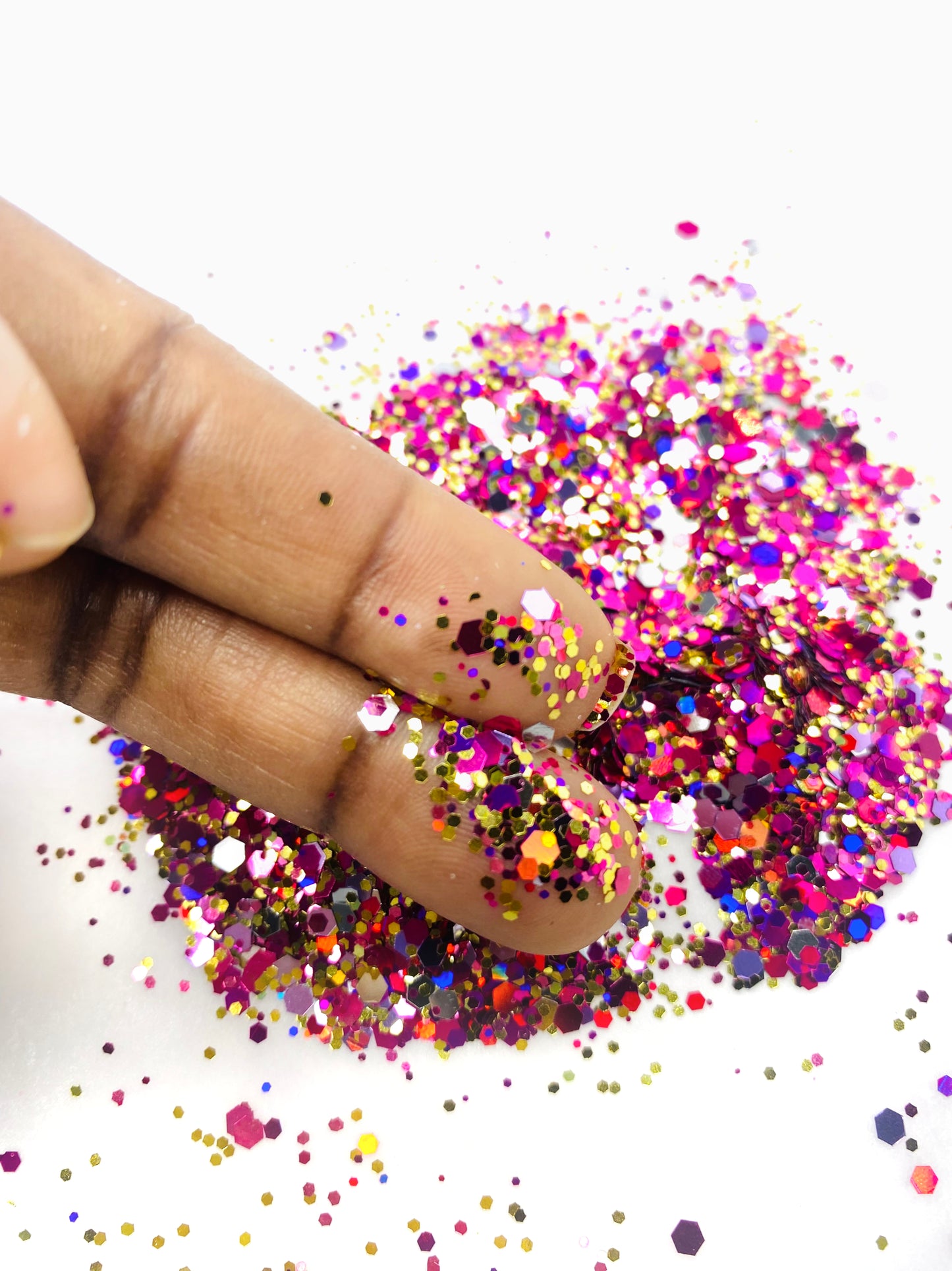 Get Festive with Madi Gras: Multi-Colored Chunky Glitter for Your Next Party or Festival Look