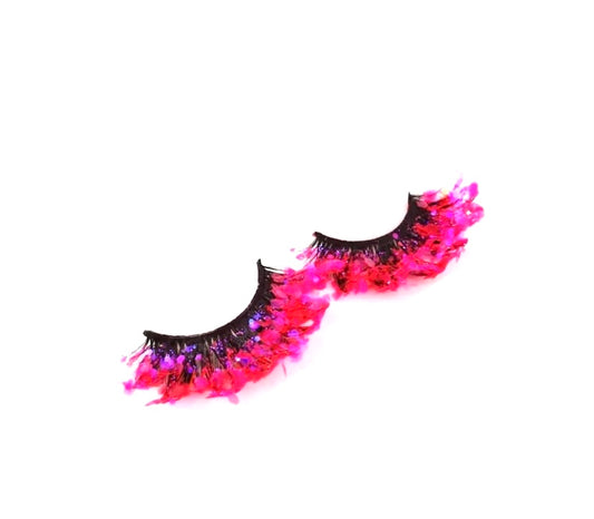 5D Mink Pink Glitter Sequin Strip Eyelash