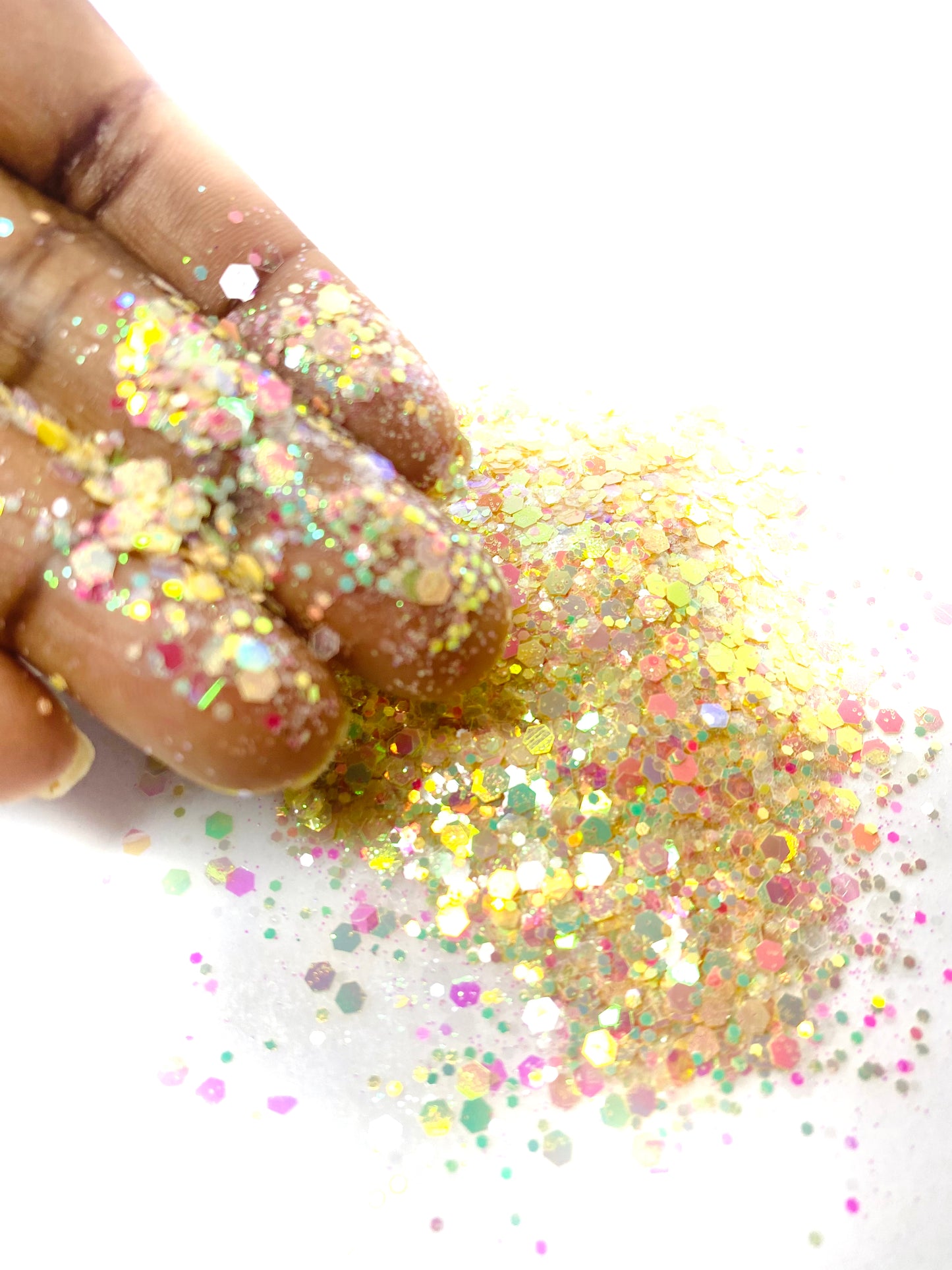 Shine Like an Angel with Angelic: Holographic Chunky Glitter for 3D Effects on Nails, Hair, Face and Body