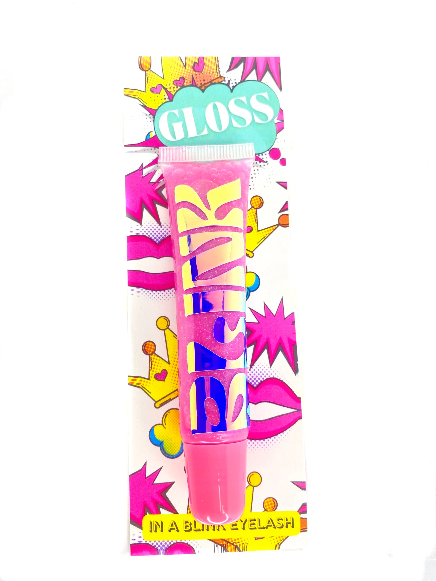 Juicy Pop Berry Burst Lipgloss - Glittery, Strawberry Bubblegum Flavor