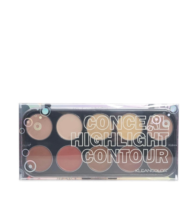 KLEANCOLOR Conceal, Highlight, Contour Kit, cream formula