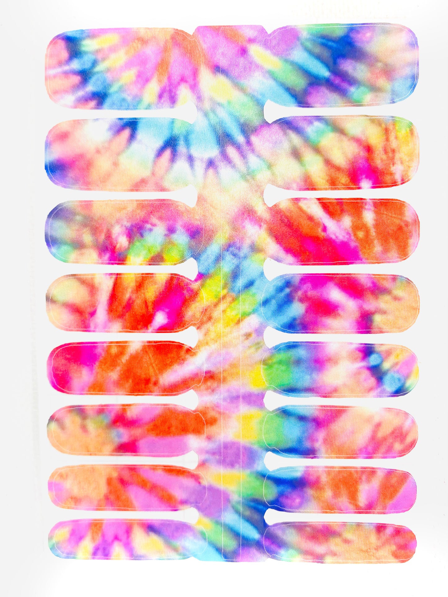 Tie Dye Pattern Nail Wraps: Add a Pop of Color to Your Nails