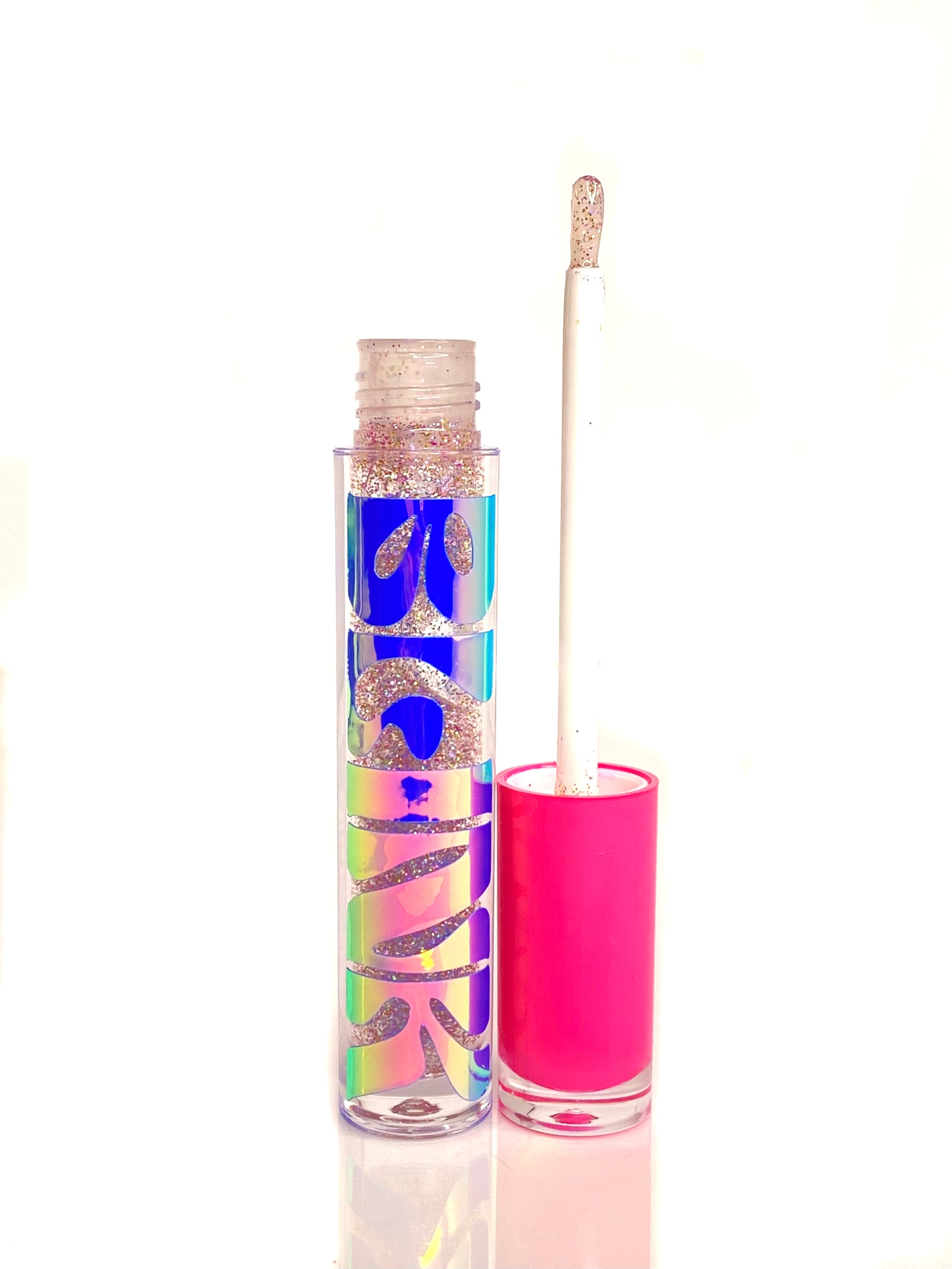 Handcrafted Silver Glitter Lip gloss