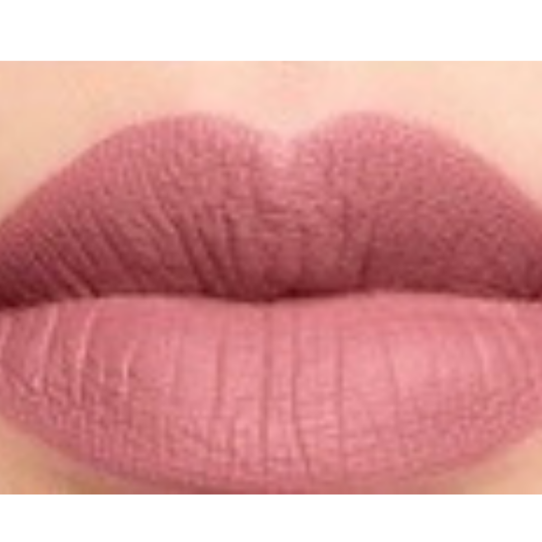 Matte Liquid Lipstick Toasted Almond Lip Gloss on Model