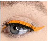 Orange Neon Vivid Liquid Eyeliner on Model