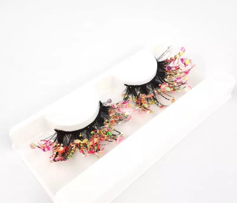 5D Mink Confetti Glitter Sequin Strip Eyelash