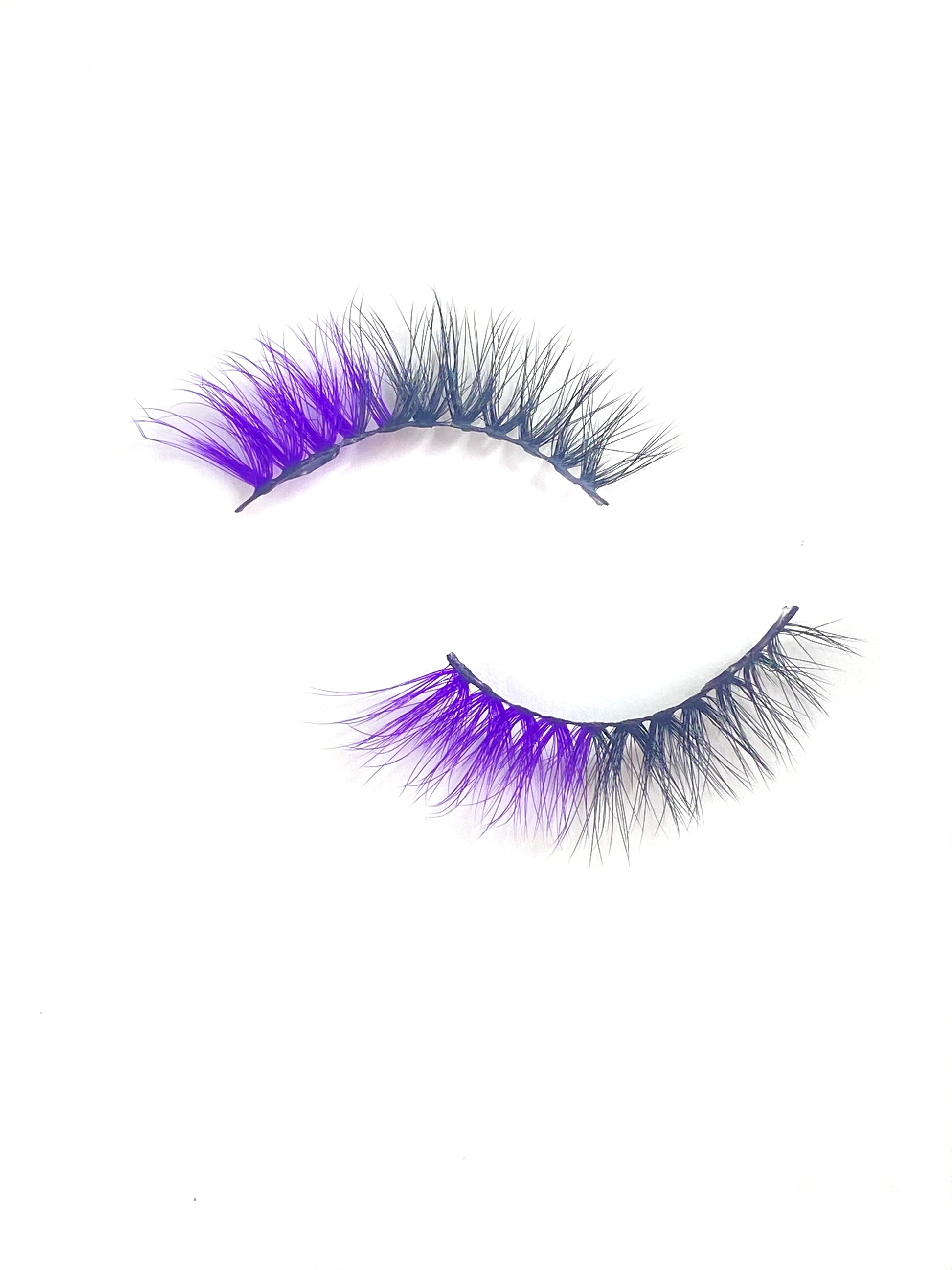 Purple  Ombre Mink Strip Eyelash