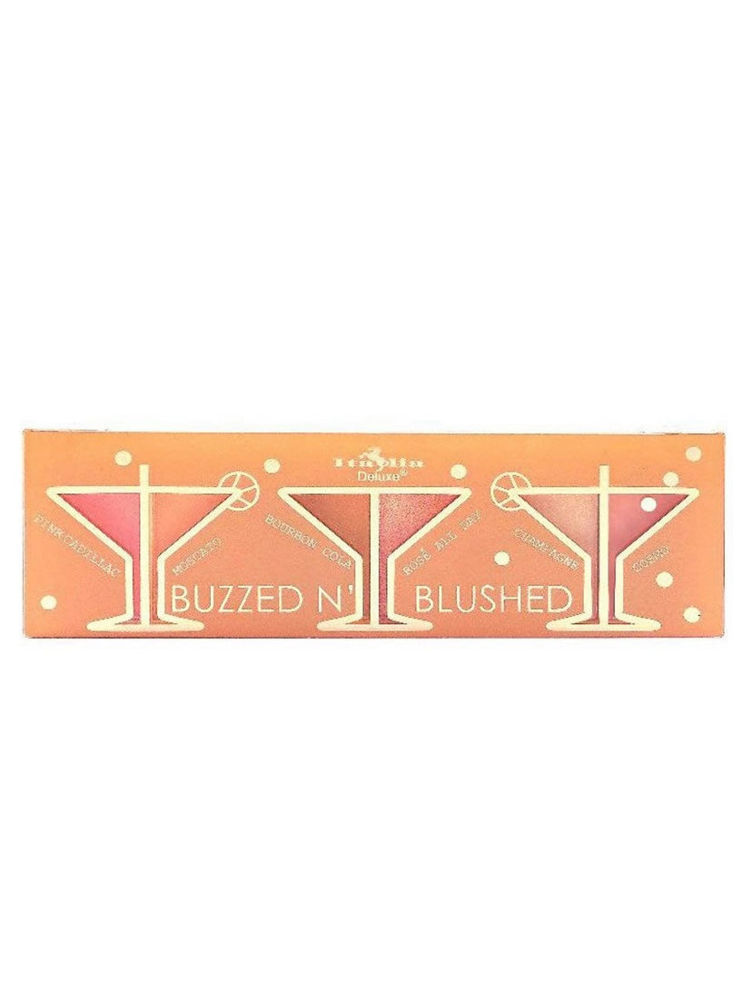 Italia Deluxe Buzzed N Blushed-Blush &Highlighter Pallette