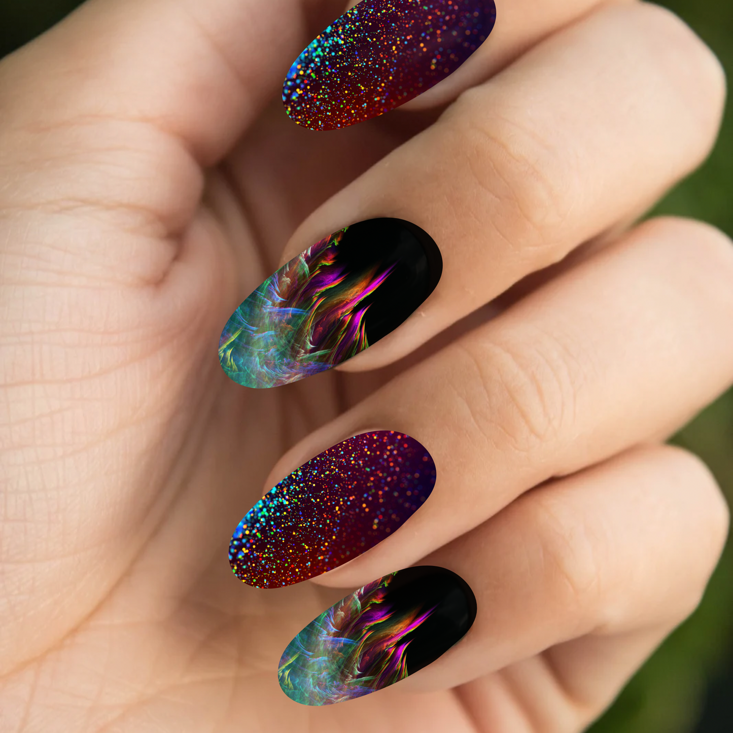 Rise Up with Rising Phoenix Water Slide Nail Wraps, Nail Art Decals