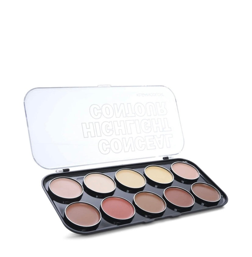 KLEANCOLOR Conceal, Highlight, Contour Kit, cream formula