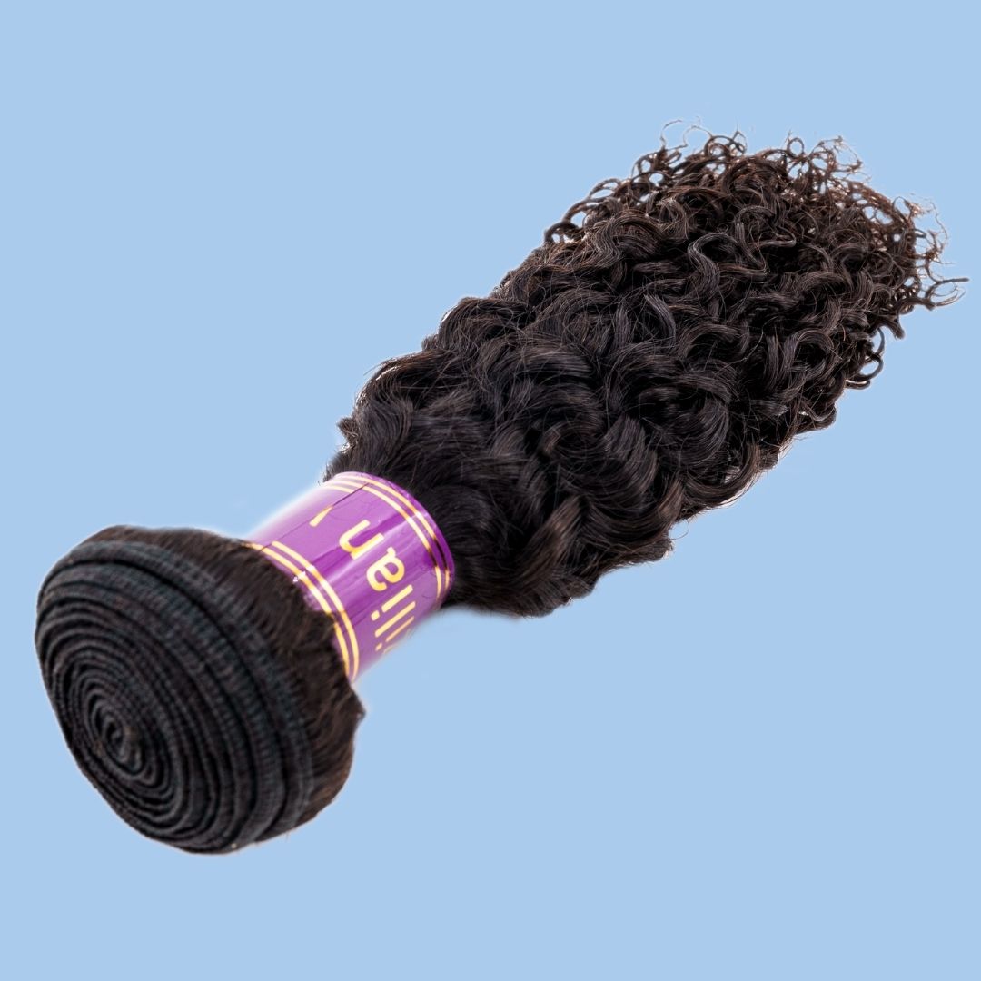 100% Virgin Human Hair Brazilian Kinky Curly Extensions- Natural , Bouncy, Textured