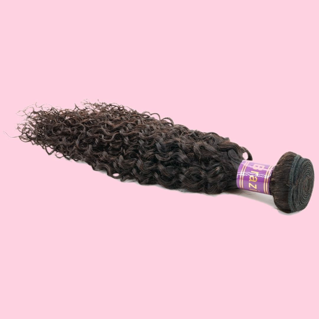 100% Virgin Human Hair Brazilian Kinky Curly Extensions- Natural , Bouncy, Textured