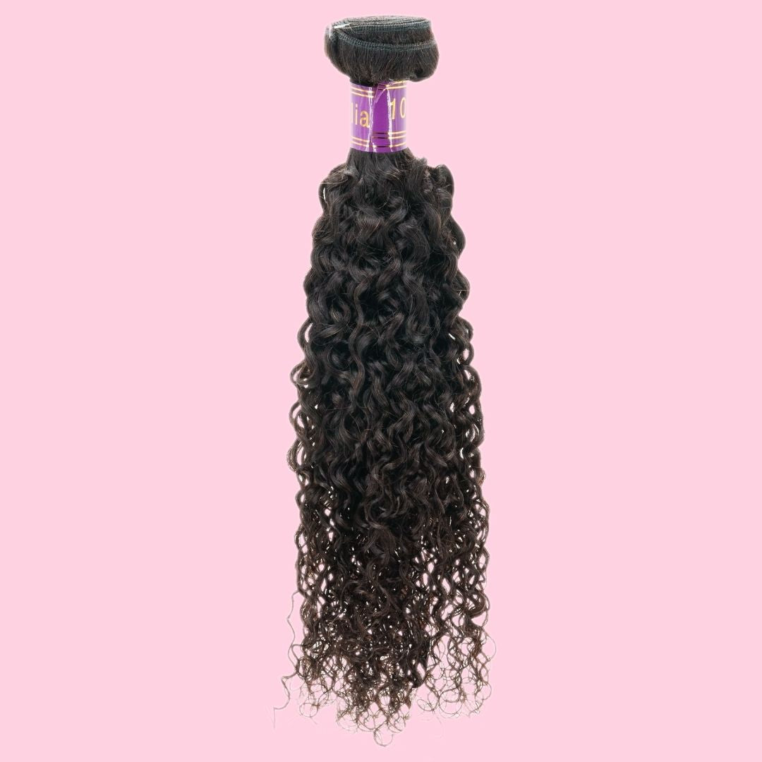 100% Virgin Human Hair Brazilian Kinky Curly Extensions- Natural , Bouncy, Textured