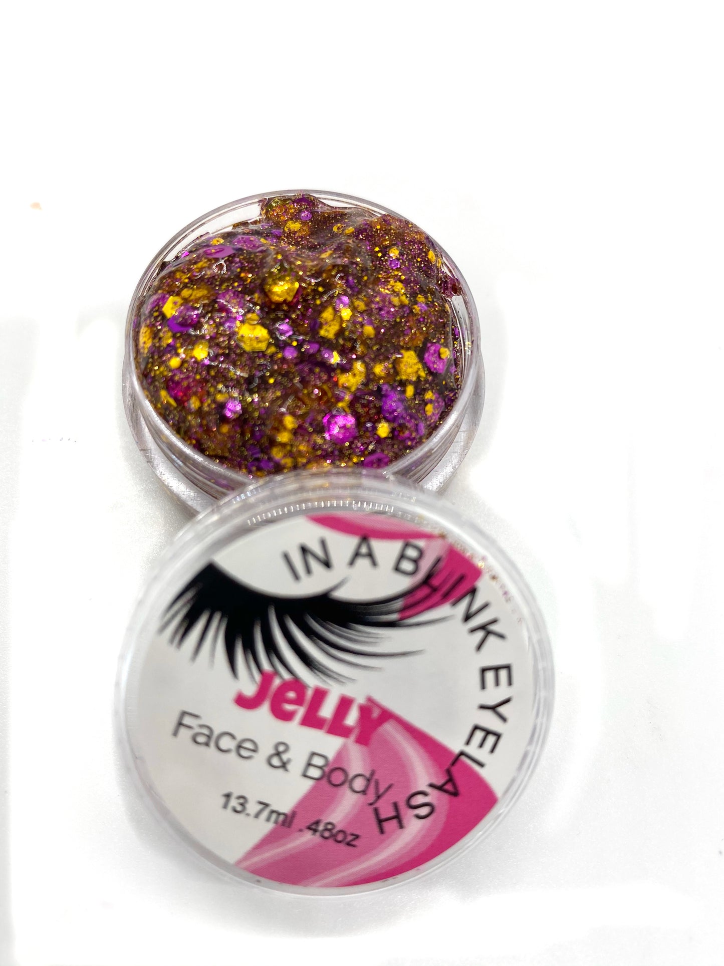 Jelly Face and Body Glitter- Magenta Magic