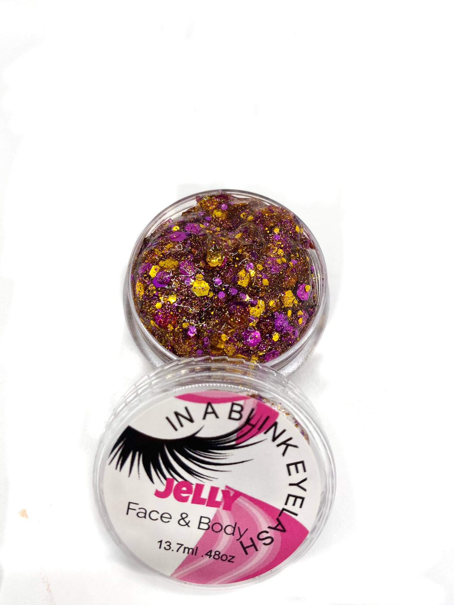 Jelly Face and Body Glitter- Magenta Magic