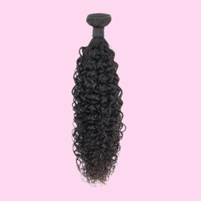 100% Virgin Human Hair Brazilian Kinky Curly Extensions- Natural , Bouncy, Textured