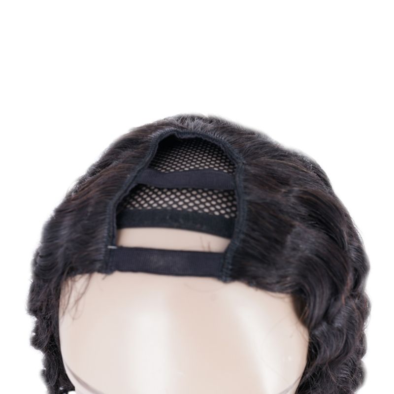 Brazilian Deep Wave U-Part Wig- 100% Human Hair Density 130%