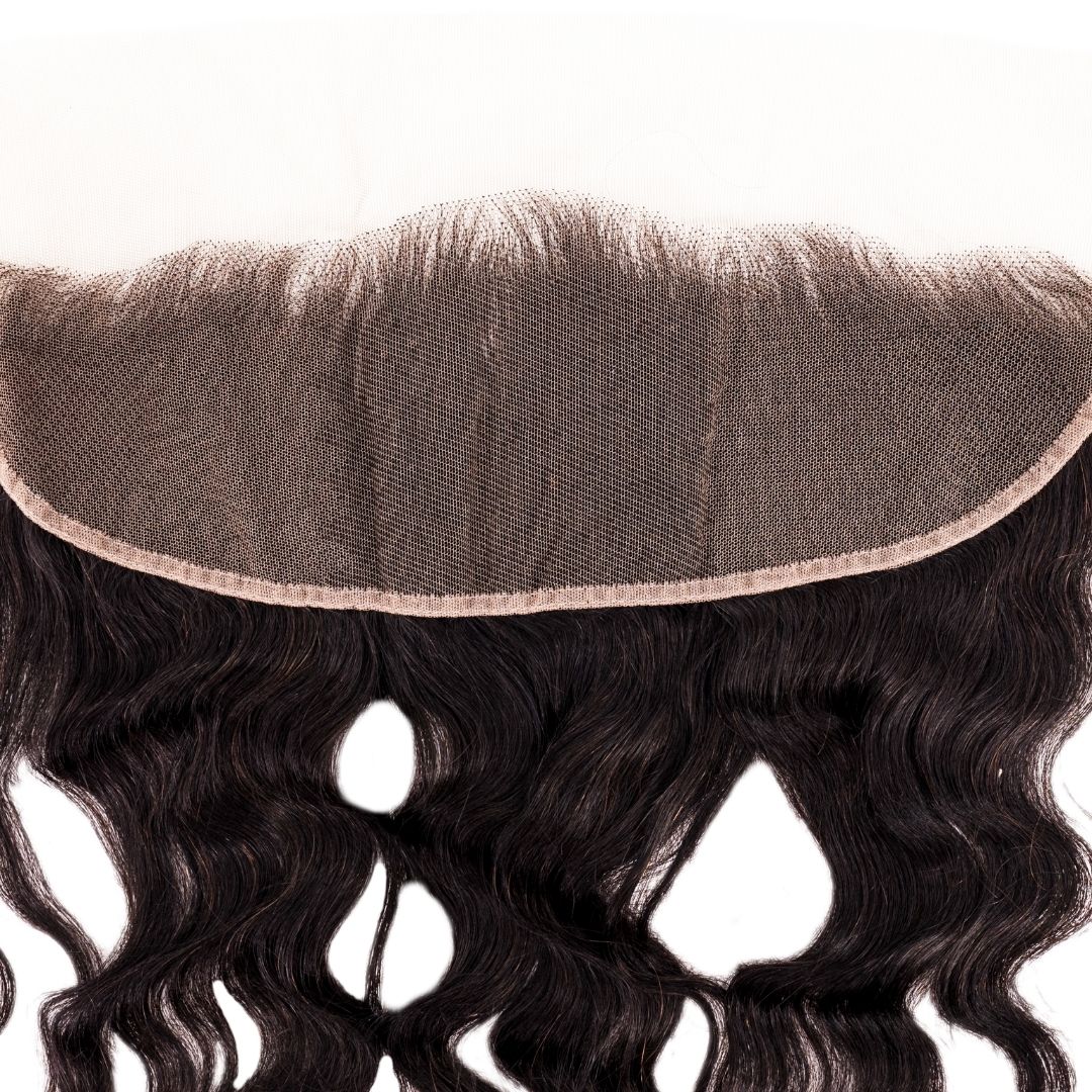 100% human Hair Virgin Brazilian Loose Wave Frontal with Lace Mesh- Natural Looking Extensions